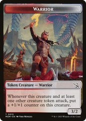 Warrior // Wrenn and Realmbreaker Emblem Double-Sided Token [March of the Machine Tokens] | Fandemonia Ltd