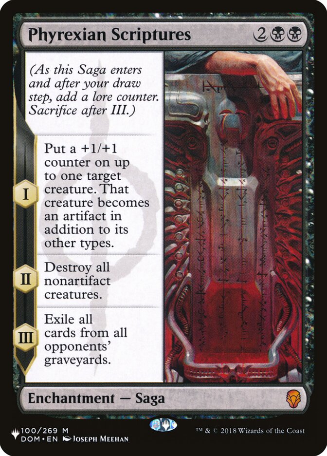 Phyrexian Scriptures [The List] | Fandemonia Ltd