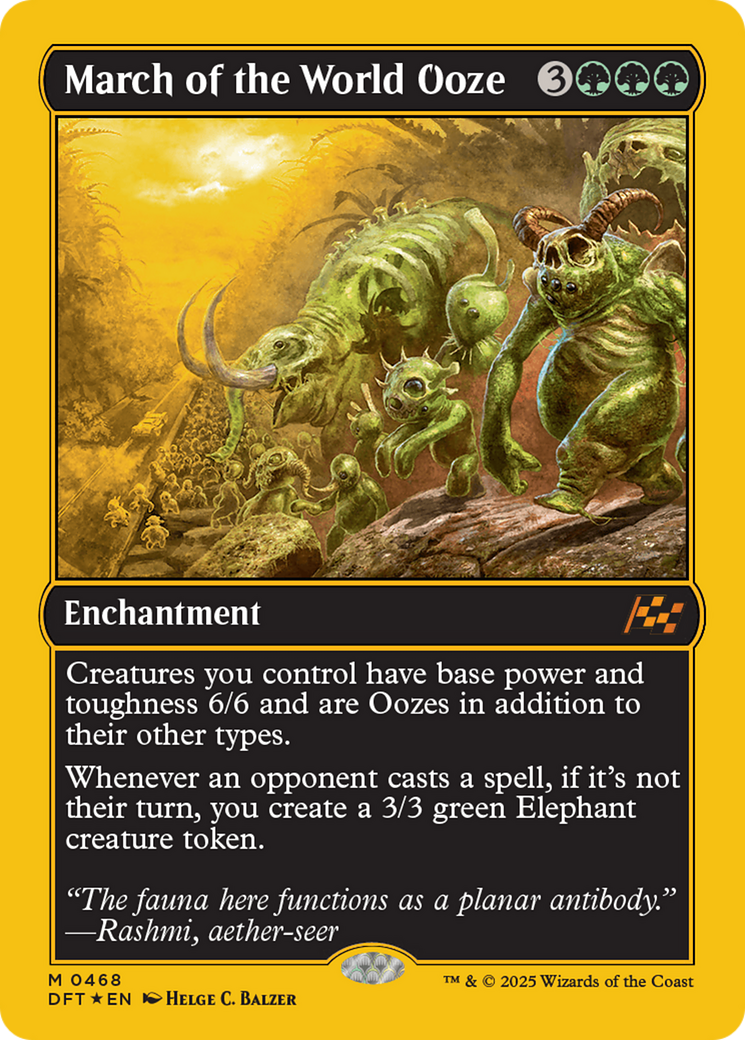 March of the World Ooze (First-Place Foil) [Aetherdrift] | Fandemonia Ltd