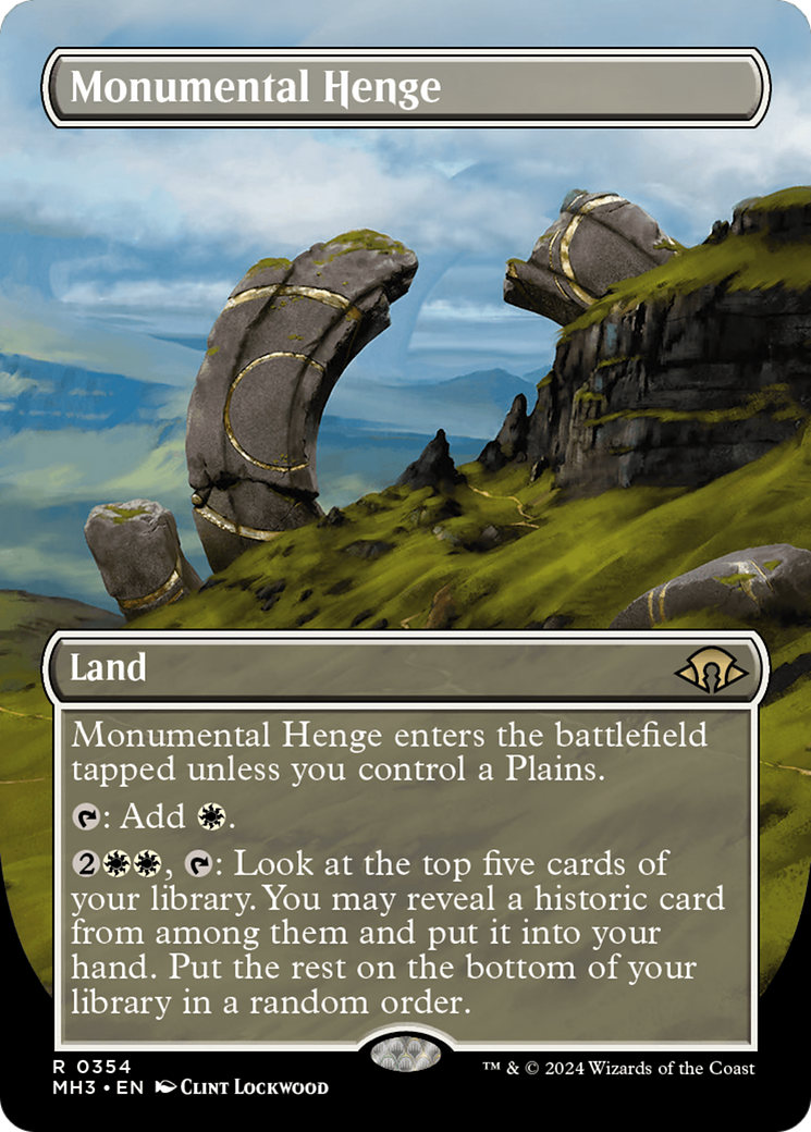 Monumental Henge (Borderless) [Modern Horizons 3] | Fandemonia Ltd