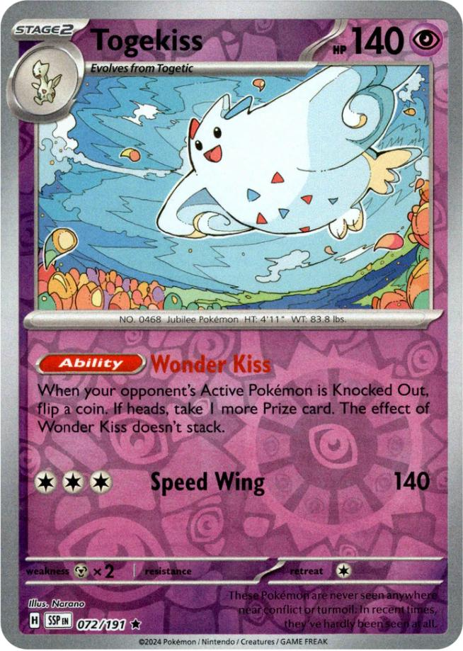 Togekiss (072/191) [Scarlet & Violet: Surging Sparks] | Fandemonia Ltd