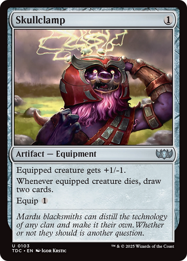 Skullclamp [Tarkir: Dragonstorm Commander] | Fandemonia Ltd