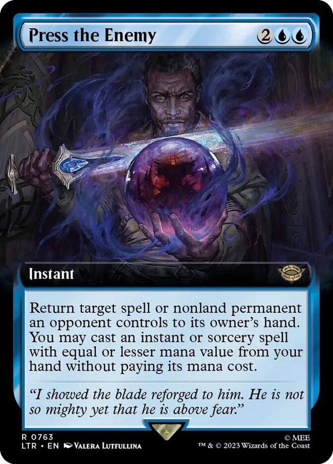 Press the Enemy (Extended Art) (Surge Foil) [The Lord of the Rings: Tales of Middle-Earth] | Fandemonia Ltd