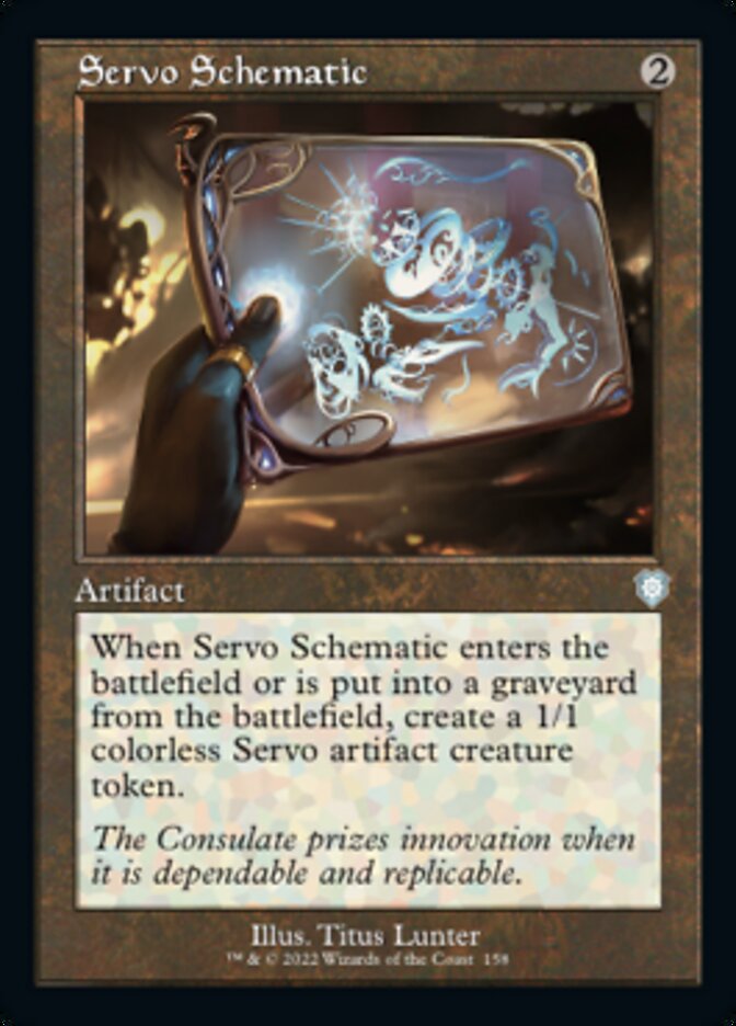 Servo Schematic (Retro) [The Brothers' War Commander] | Fandemonia Ltd