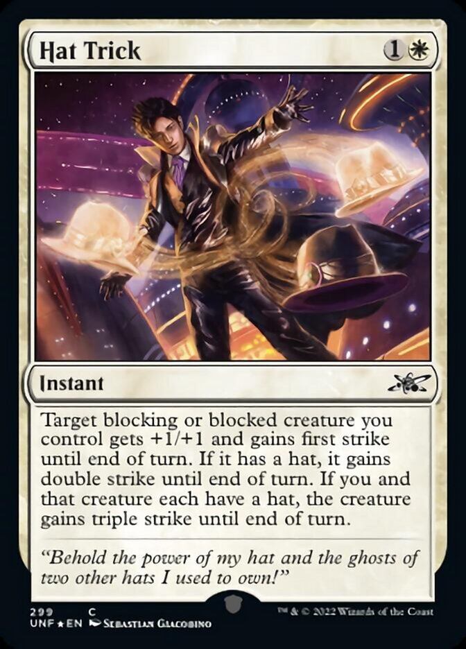 Hat Trick (Galaxy Foil) [Unfinity] | Fandemonia Ltd