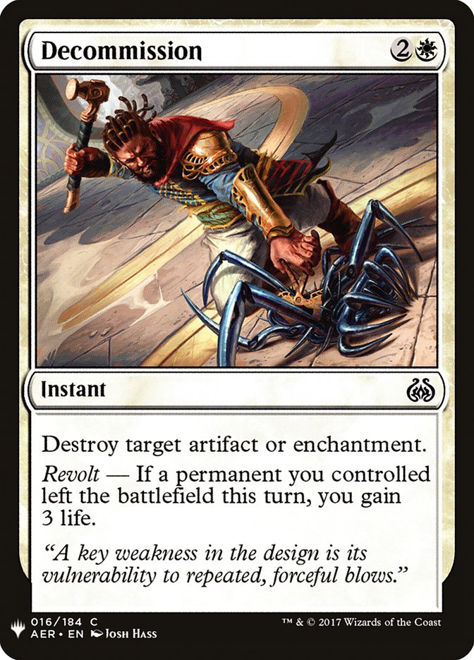 Decommission [Mystery Booster] | Fandemonia Ltd