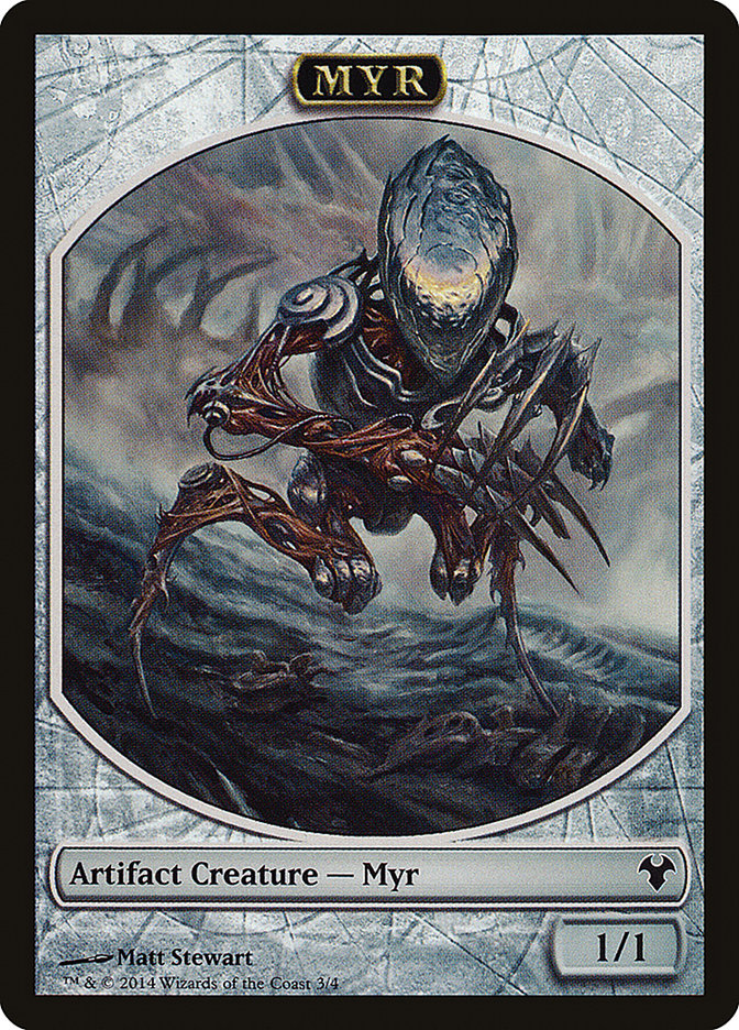 Myr // Spirit Double-Sided Token [Modern Event Deck 2014 Tokens] | Fandemonia Ltd