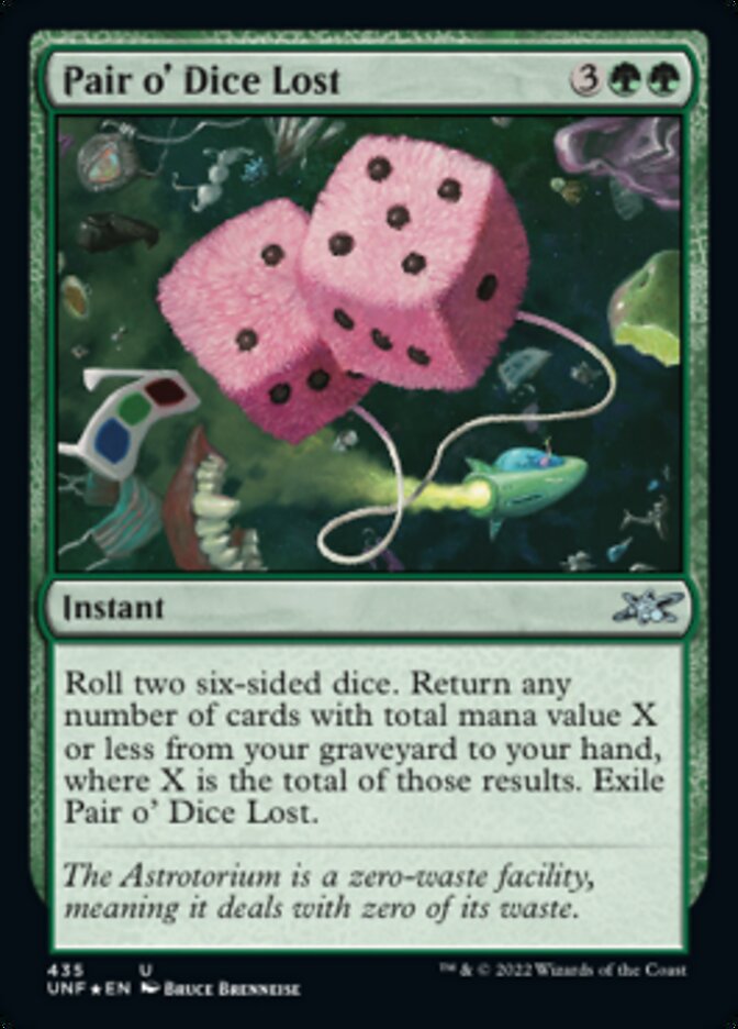 Pair o' Dice Lost (Galaxy Foil) [Unfinity] | Fandemonia Ltd