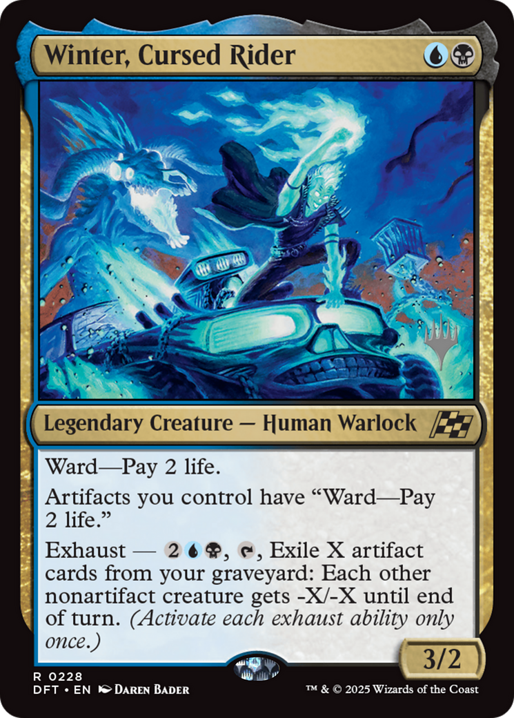 Winter, Cursed Rider (Promo Pack) [Aetherdrift Promos] | Fandemonia Ltd