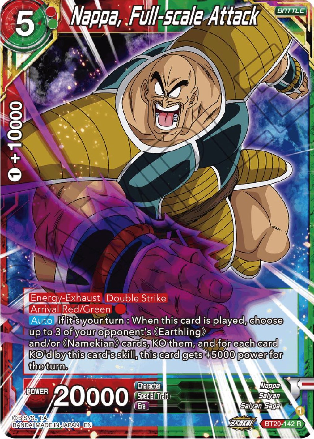 Nappa, Full-scale Attack (BT20-142) [Power Absorbed] | Fandemonia Ltd