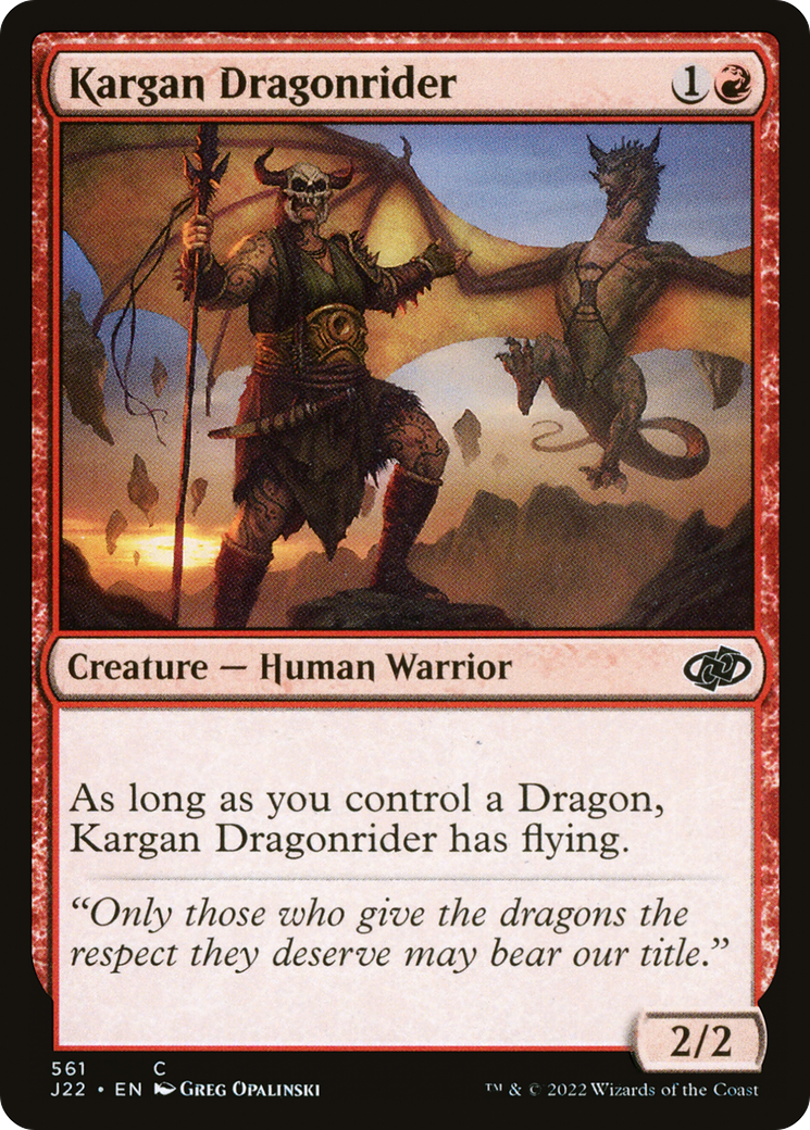 Kargan Dragonrider [Jumpstart 2022] | Fandemonia Ltd