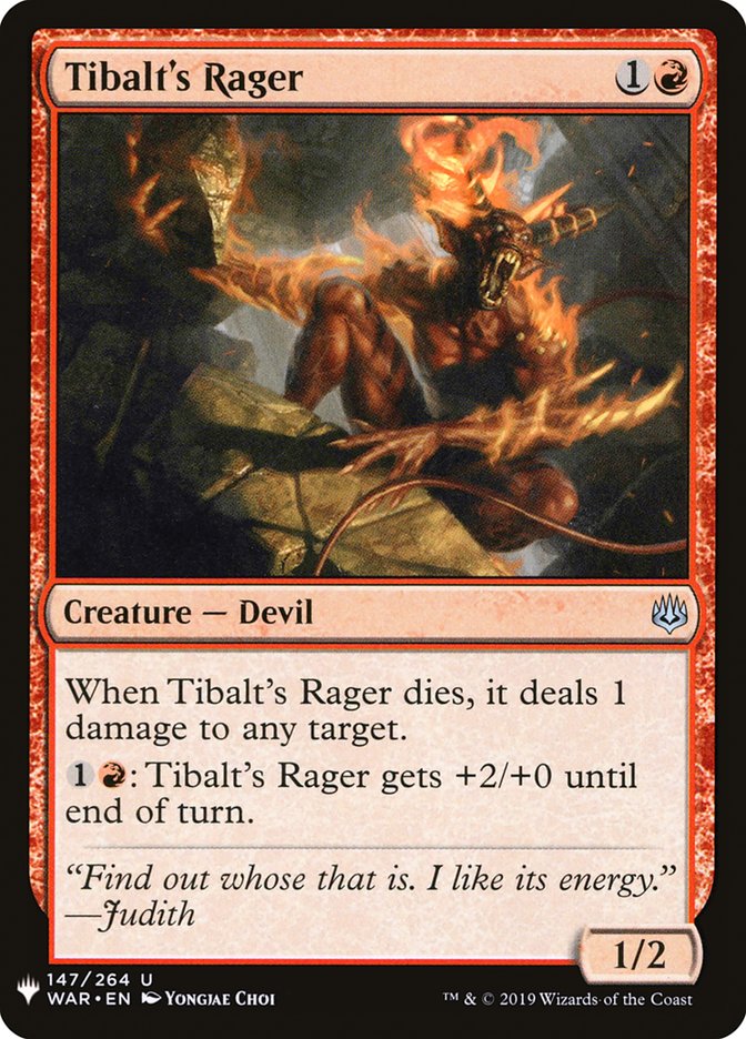 Tibalt's Rager [Mystery Booster] | Fandemonia Ltd