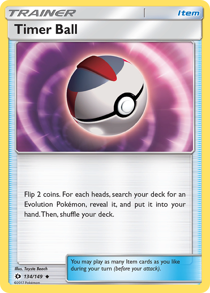 Timer Ball (134/149) [Sun & Moon: Base Set] | Fandemonia Ltd