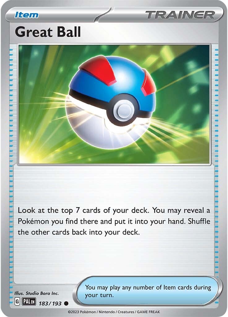 Great Ball (183/193) [Scarlet & Violet: Paldea Evolved] | Fandemonia Ltd