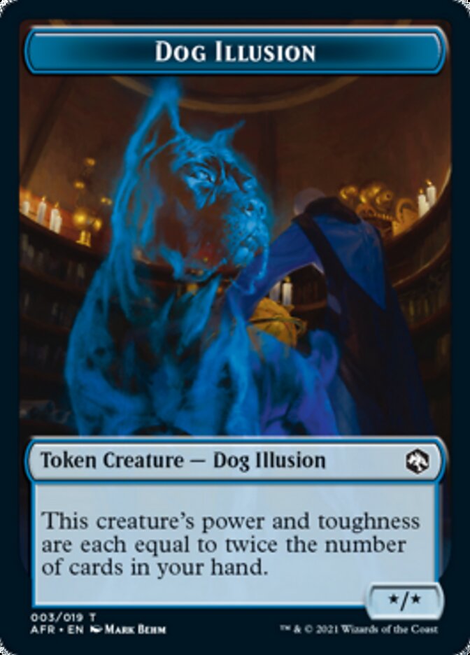 Dog Illusion // Guenhwyvar Double-Sided Token [Dungeons & Dragons: Adventures in the Forgotten Realms Tokens] | Fandemonia Ltd