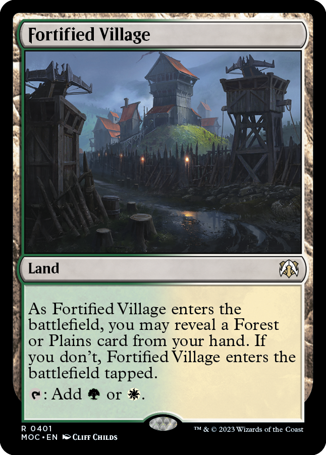 Fortified Village [March of the Machine Commander] | Fandemonia Ltd