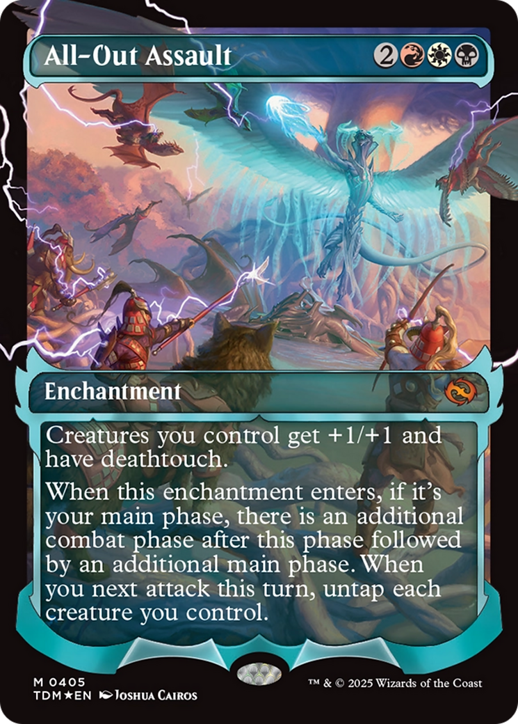 All-Out Assault (Showcase) [Tarkir: Dragonstorm] | Fandemonia Ltd