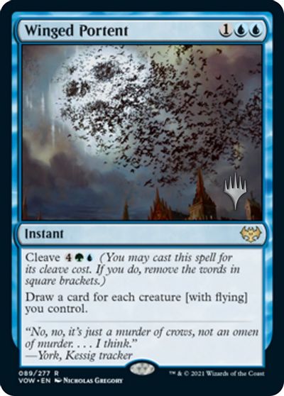 Winged Portent (Promo Pack) [Innistrad: Crimson Vow Promos] | Fandemonia Ltd