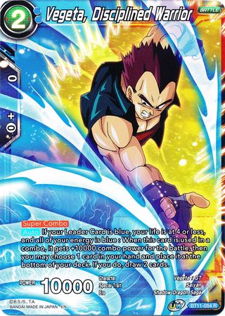Vegeta, Disciplined Warrior (BT11-054) [Vermilion Bloodline 2nd Edition] | Fandemonia Ltd