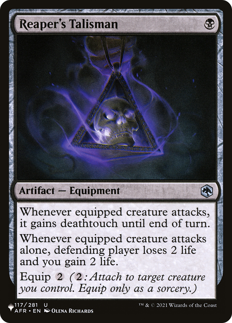 Reaper's Talisman [The List] | Fandemonia Ltd