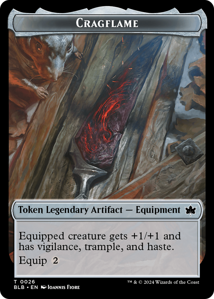 Cragflame // Starscape Cleric Double-Sided Token [Bloomburrow Tokens] | Fandemonia Ltd