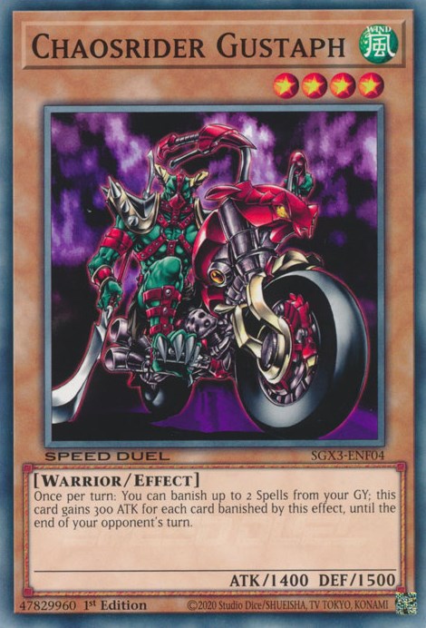 Chaosrider Gustaph [SGX3-ENF04] Common | Fandemonia Ltd