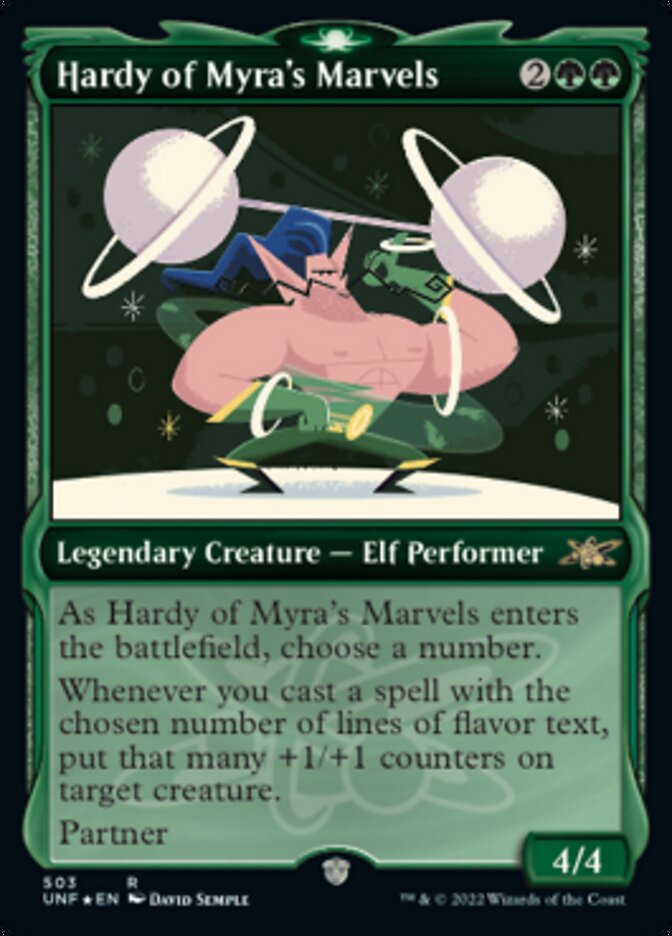 Hardy of Myra's Marvels (Showcase) (Galaxy Foil) [Unfinity] | Fandemonia Ltd