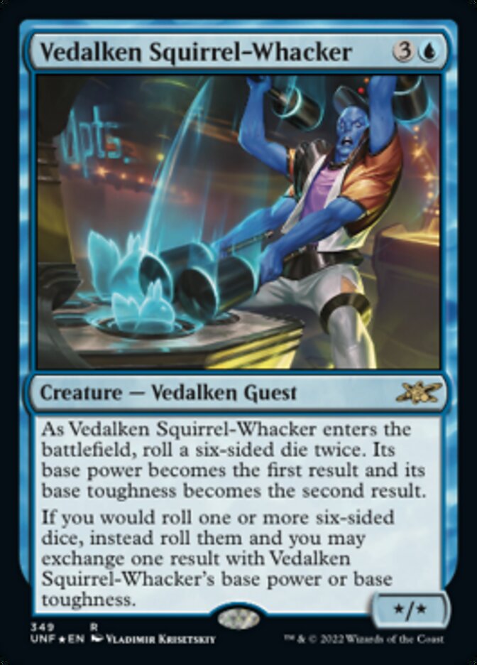 Vedalken Squirrel-Whacker (Galaxy Foil) [Unfinity] | Fandemonia Ltd