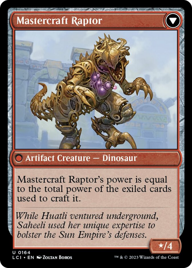 Saheeli's Lattice // Mastercraft Raptor [The Lost Caverns of Ixalan] | Fandemonia Ltd