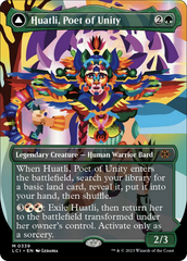 Huatli, Poet of Unity // Roar of the Fifth People (Borderless) [The Lost Caverns of Ixalan] | Fandemonia Ltd