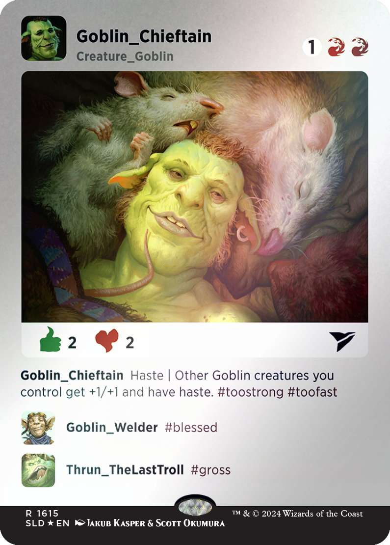 Goblin Chieftain (Rainbow Foil) [Secret Lair Drop Series] | Fandemonia Ltd