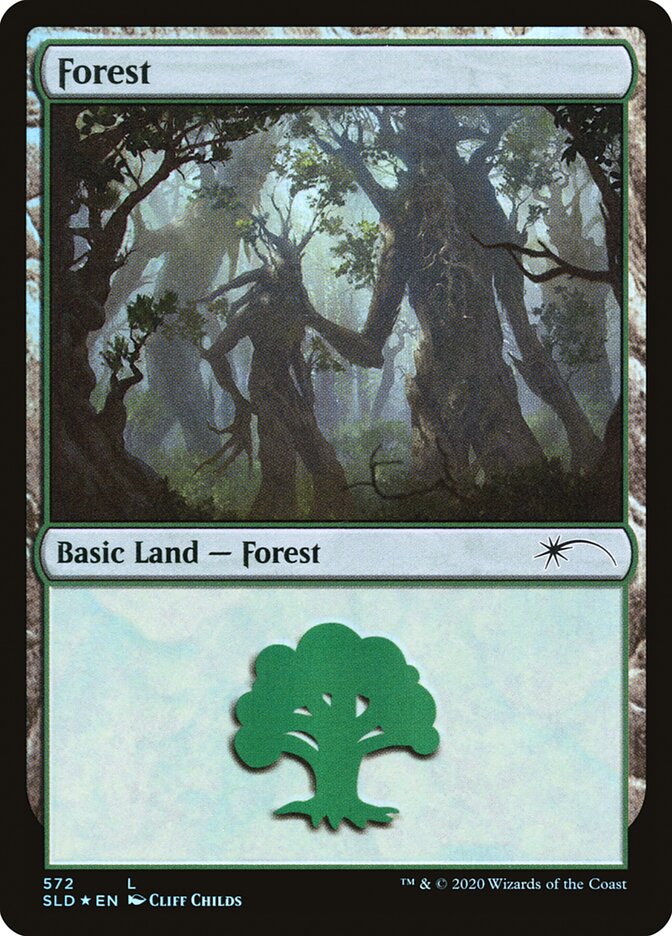 Forest (Tree Hugging) (572) [Secret Lair Drop Promos] | Fandemonia Ltd