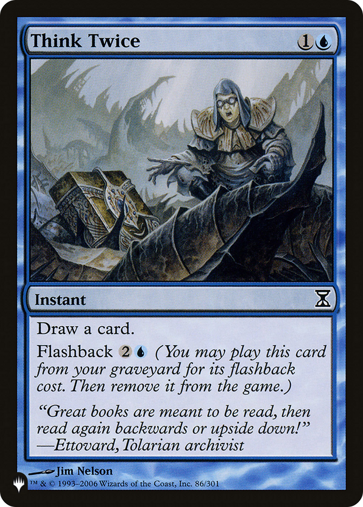 Think Twice [The List] | Fandemonia Ltd