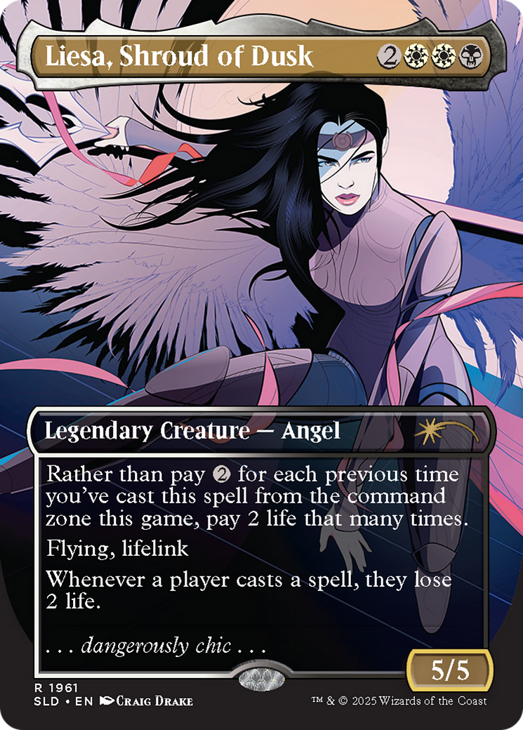 Liesa, Shroud of Dusk (Rainbow Foil) [Secret Lair Drop Series] | Fandemonia Ltd