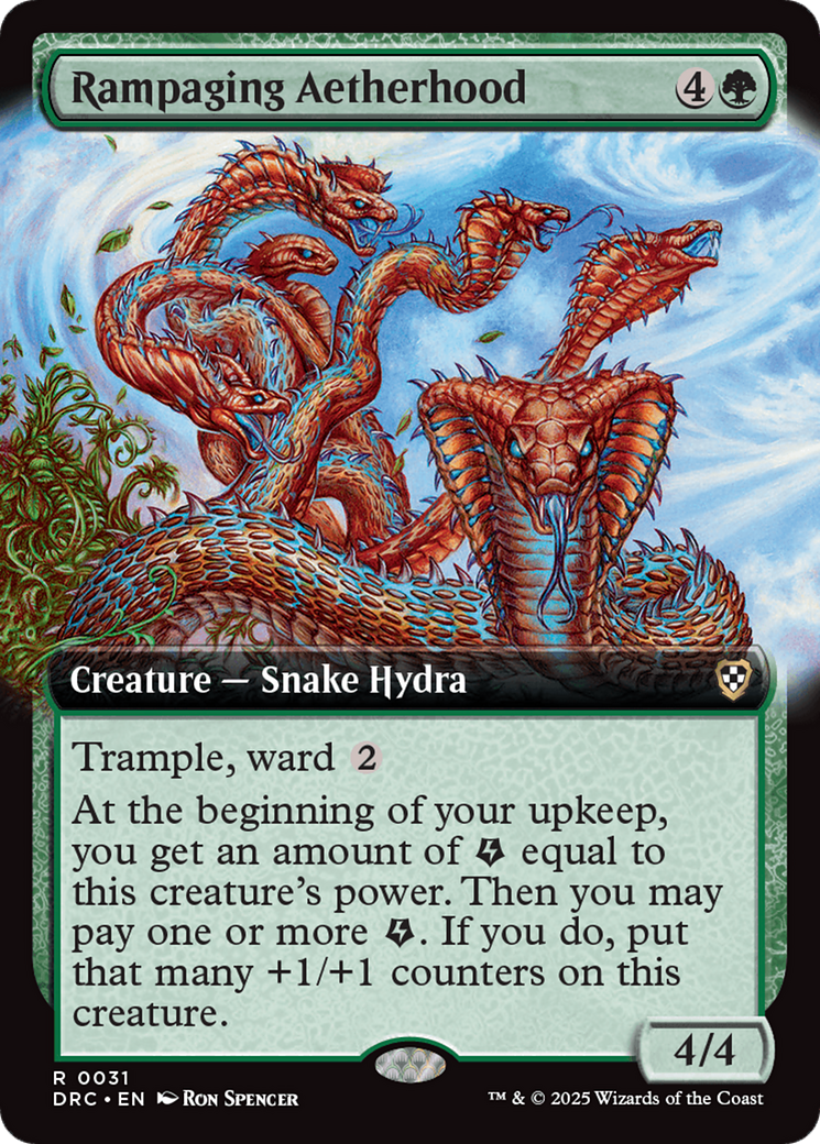 Rampaging Aetherhood (Extended Art) [Aetherdrift Commander] | Fandemonia Ltd