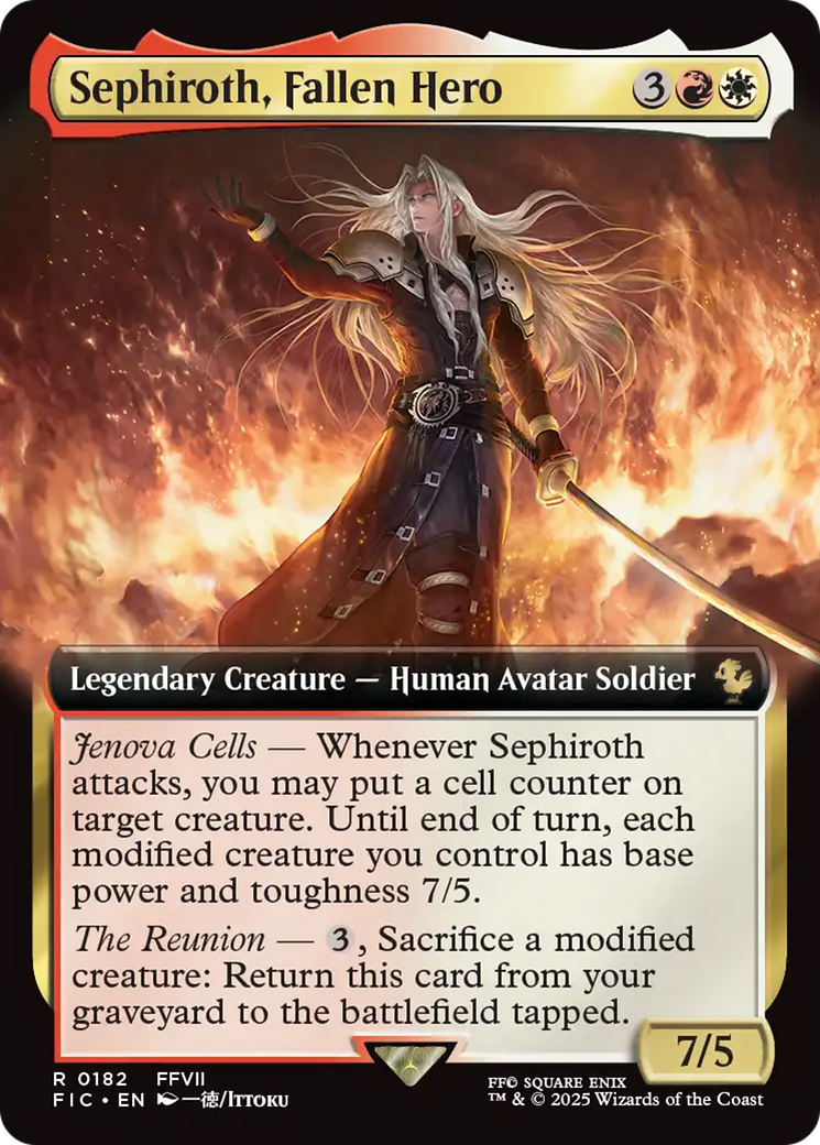Sephiroth, Fallen Hero (Extended Art) [FINAL FANTASY Commander] | Fandemonia Ltd