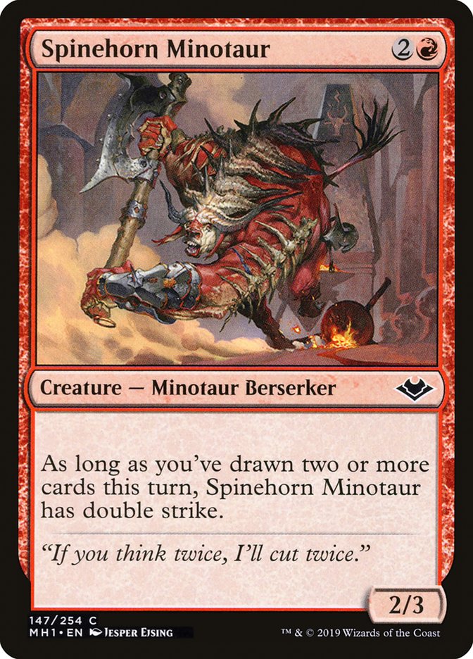 Spinehorn Minotaur [Modern Horizons] | Fandemonia Ltd
