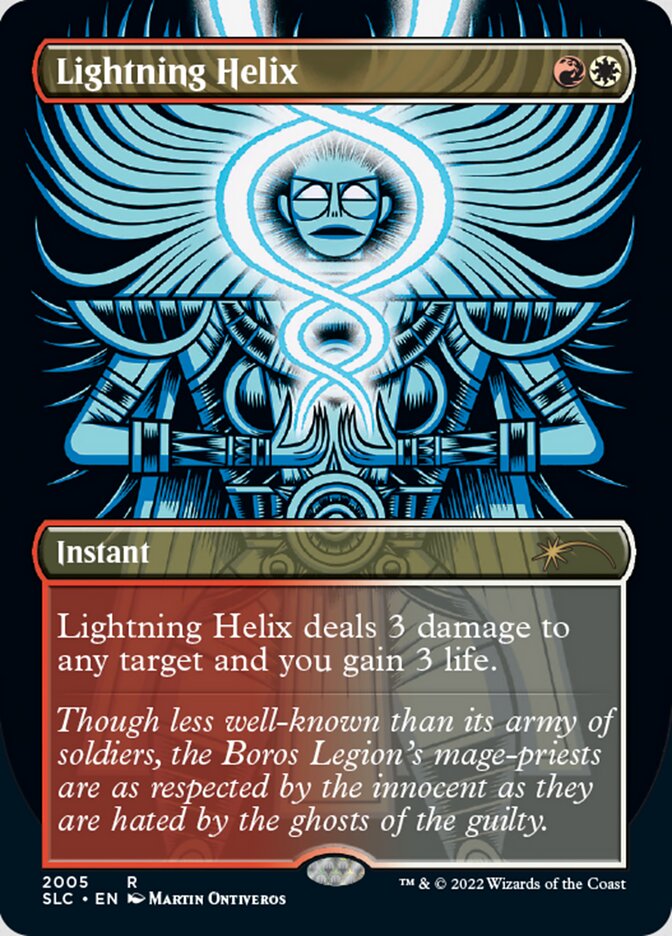 Lightning Helix (Borderless) [Secret Lair Countdown Kit] | Fandemonia Ltd