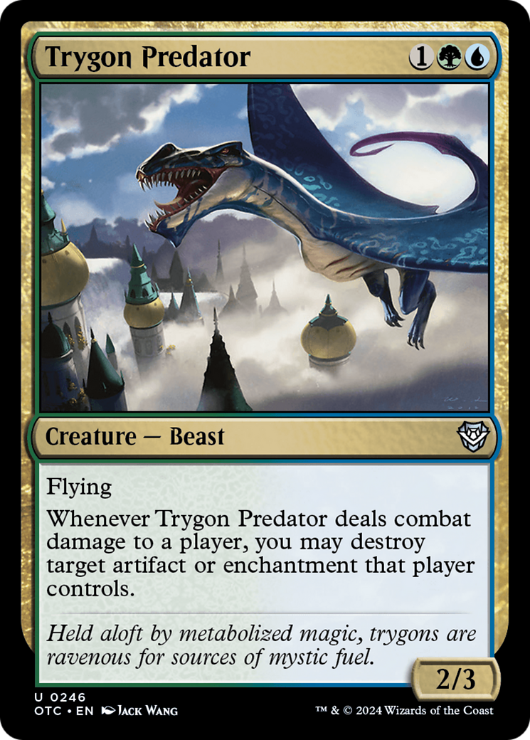 Trygon Predator [Outlaws of Thunder Junction Commander] | Fandemonia Ltd