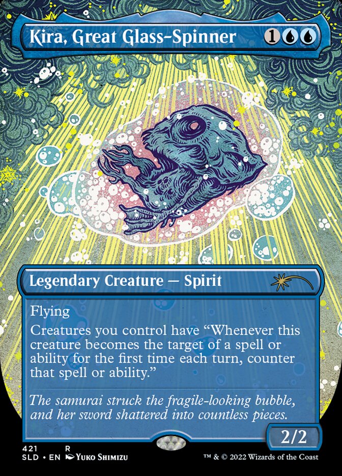 Kira, Great Glass-Spinner (Borderless) [Secret Lair Drop Series] | Fandemonia Ltd