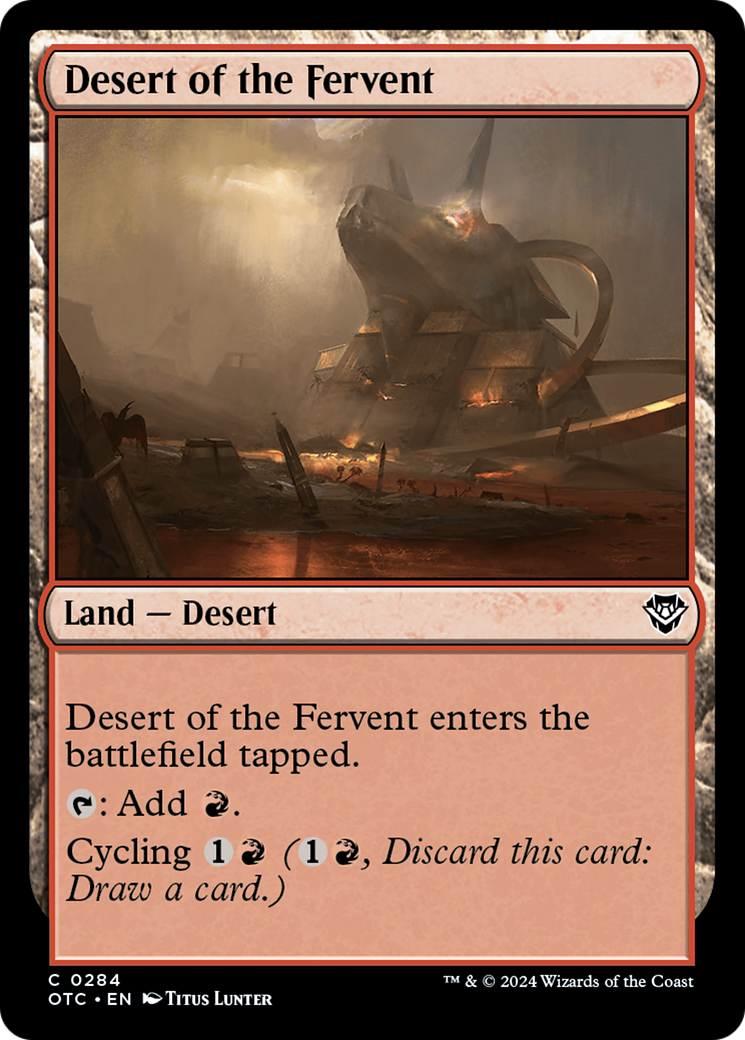 Desert of the Fervent [Outlaws of Thunder Junction Commander] | Fandemonia Ltd