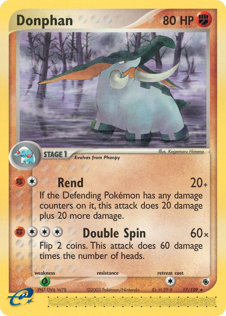 Donphan (17/109) [EX: Ruby & Sapphire] | Fandemonia Ltd