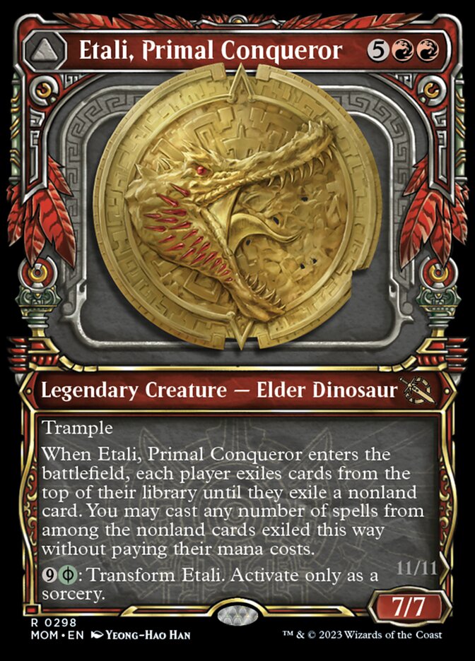 Etali, Primal Conqueror // Etali, Primal Sickness (Showcase Planar Booster Fun) [March of the Machine] | Fandemonia Ltd