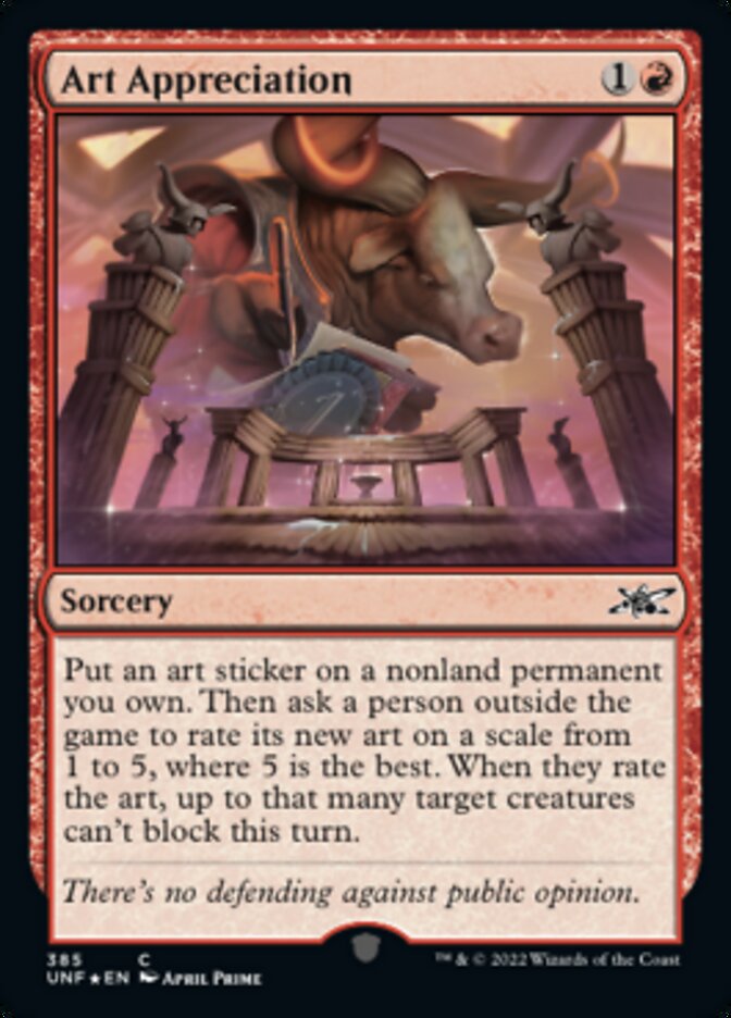 Art Appreciation (Galaxy Foil) [Unfinity] | Fandemonia Ltd