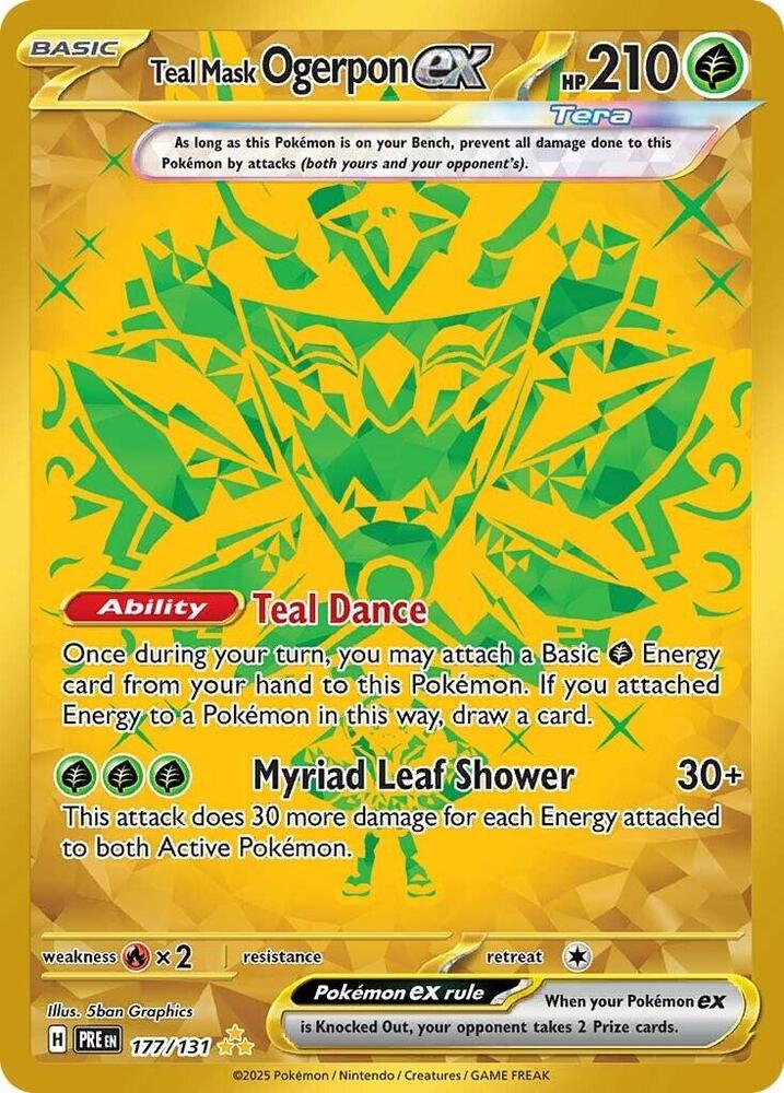 Teal Mask Ogerpon ex (177/131) [Scarlet & Violet: Prismatic Evolutions] | Fandemonia Ltd