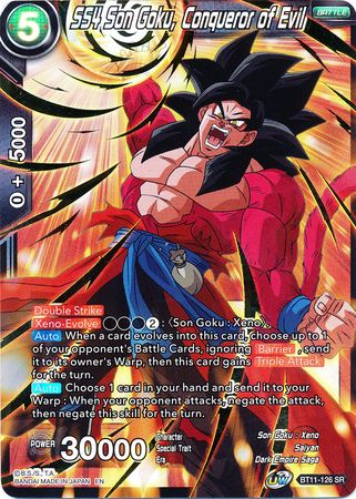 SS4 Son Goku, Conqueror of Evil (BT11-126) [Vermilion Bloodline 2nd Edition] | Fandemonia Ltd