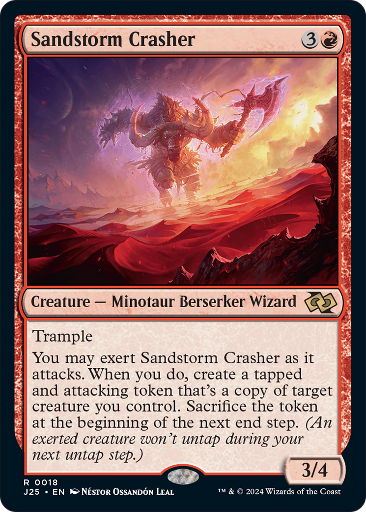 Sandstorm Crasher [Foundations Jumpstart] | Fandemonia Ltd