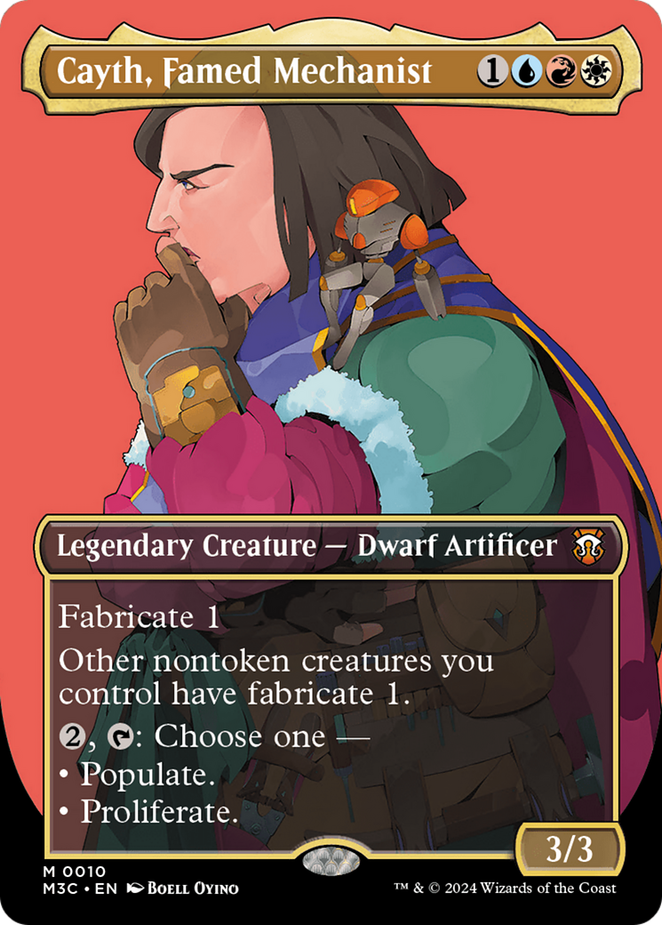 Cayth, Famed Mechanist (Borderless) [Modern Horizons 3 Commander] | Fandemonia Ltd