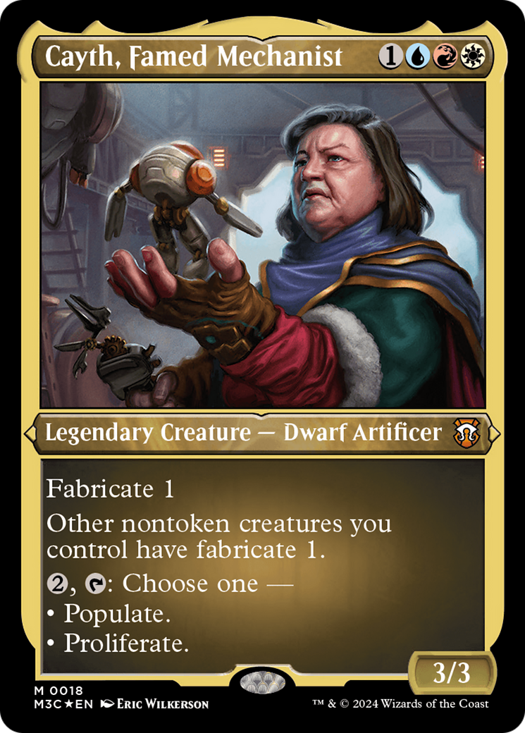 Cayth, Famed Mechanist (Foil Etched) [Modern Horizons 3 Commander] | Fandemonia Ltd