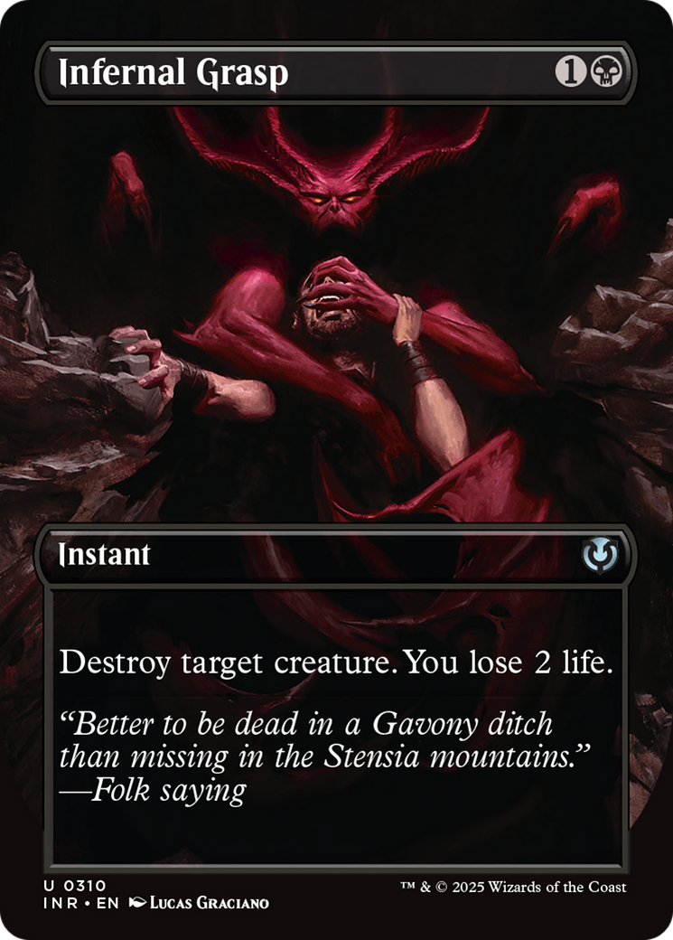 Infernal Grasp (Borderless) [Innistrad Remastered] | Fandemonia Ltd